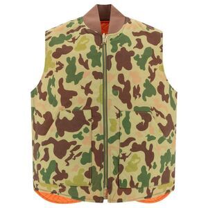 BEAMS PLUS Camouflage Pattern Vest Men GREEN Outerwear